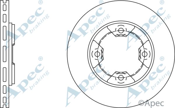 APEC BRAKING Jarrulevy DSK273